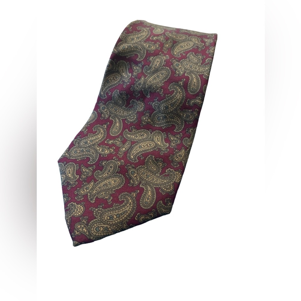 Mario Valentino Paisley Silk Tie